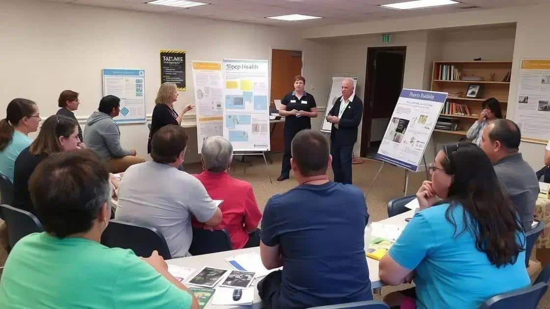 Community programs promoting better sleep habits