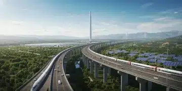 Modern US infrastructure projects symbolizing progress and economic growth