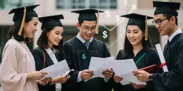 Students discussing federal student loan forgiveness options for 2025