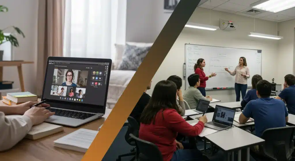 Online vs. In-Person Higher Ed 2025: Learning Outcomes Analysis