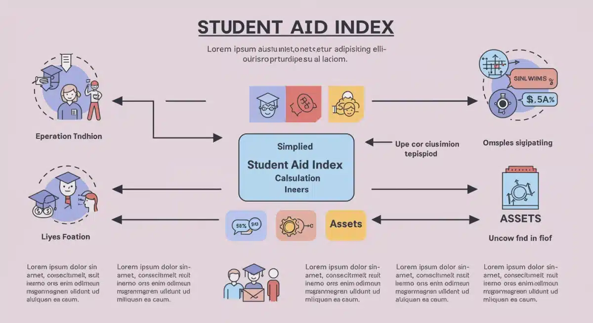 Infographic explaining the new Student Aid Index (SAI) calculation.