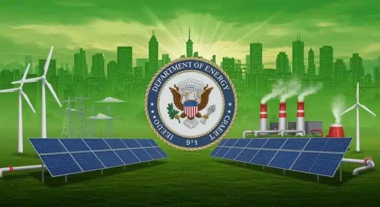 Department of Energy's new clean energy initiatives for 2026, a visual representation of renewable power.
