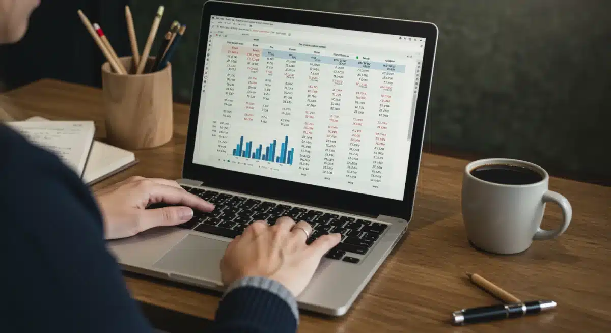 Person comparing high-yield savings account options on a laptop