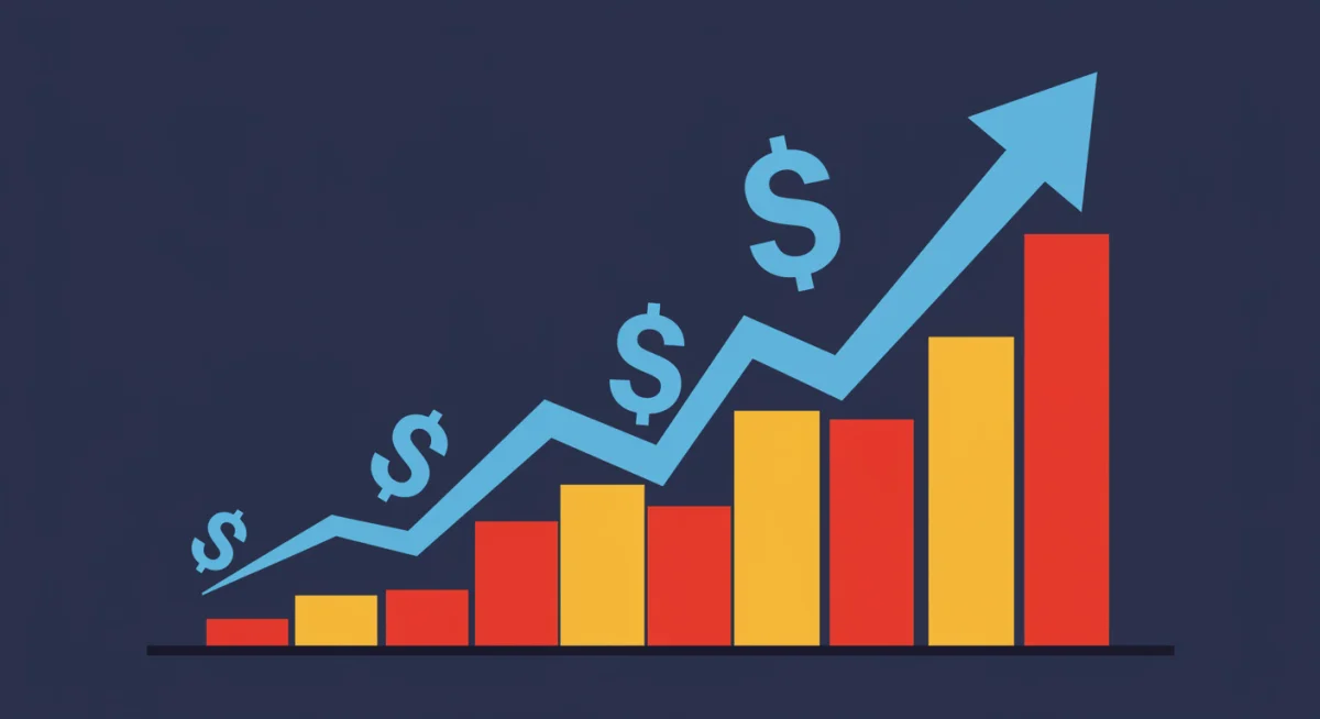 Inflation impact on Social Security benefits illustrated by a rising graph