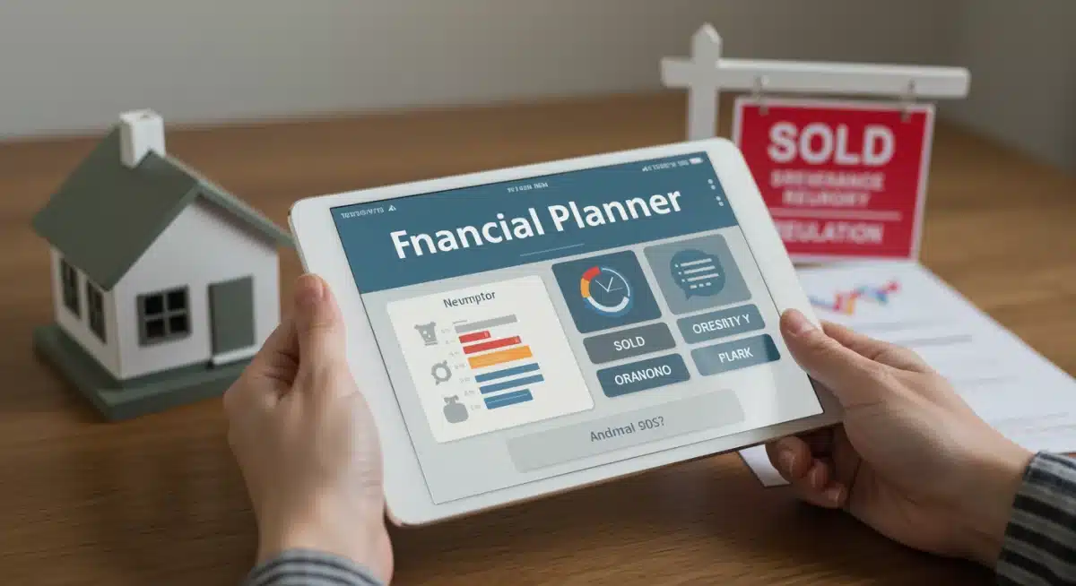 Financial planning on a tablet for new housing regulations