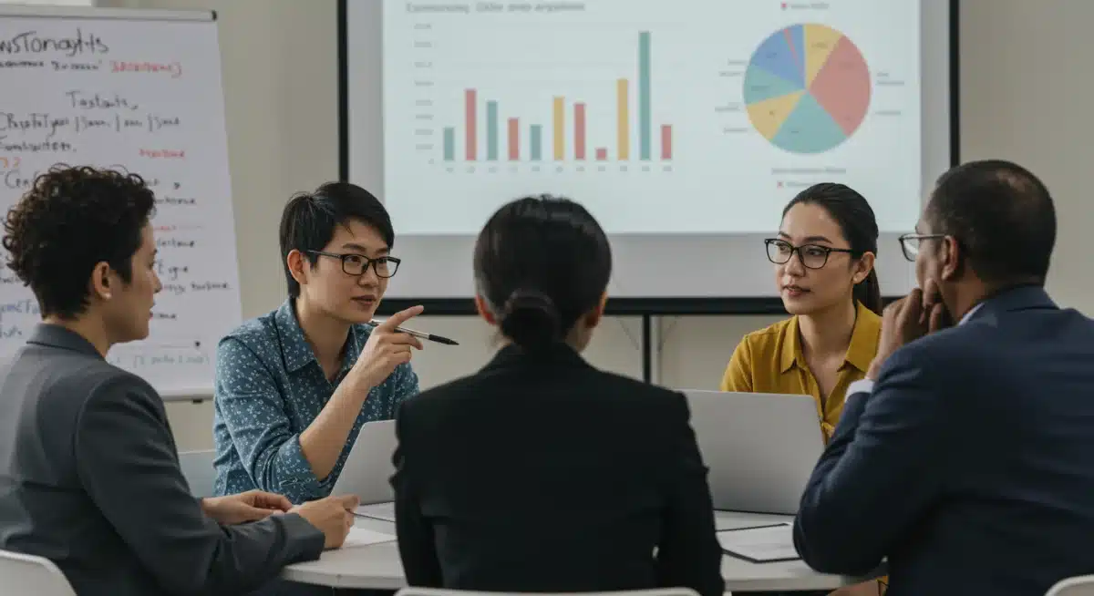 Small business owners discussing new regulations and future strategies