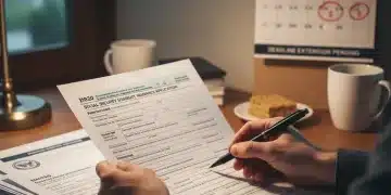 Hands filling out a Social Security Disability application form for 2026, emphasizing efficiency.