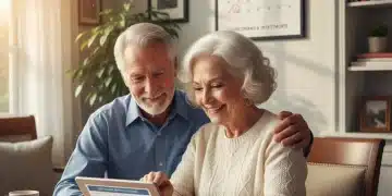 Couple planning retirement finances for 2026