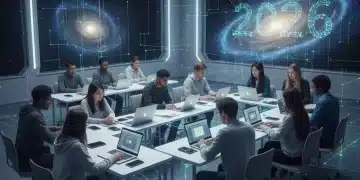 2026 Online Degree Accreditation: Avoiding Pitfalls & Ensuring Value Students engaging in online learning, highlighting the future of accredited digital education in 2026.